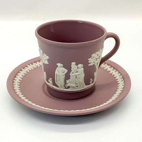 2PC WEDGWOOD JASPERWARE LAVENDER
