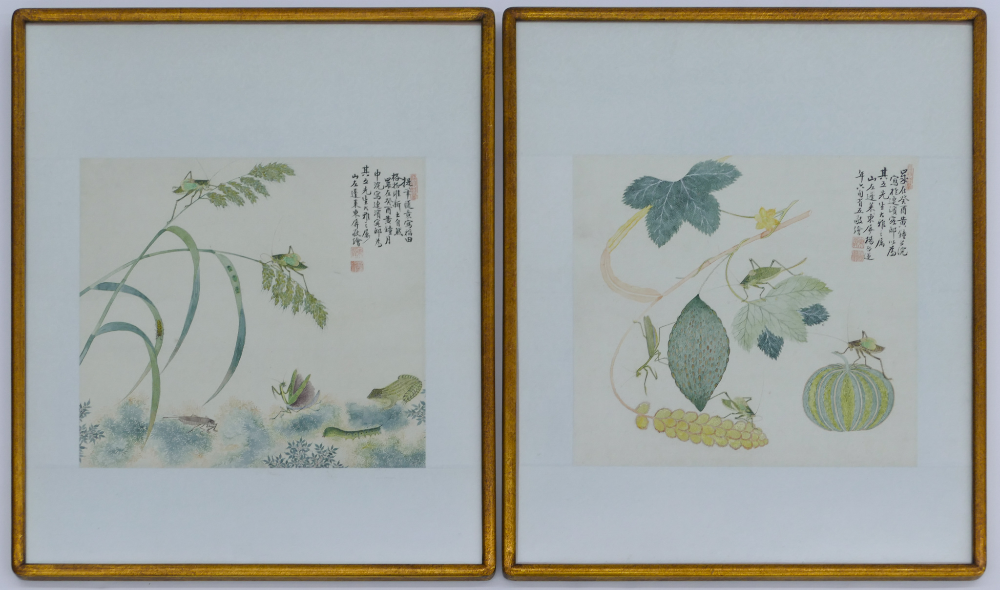 2pc Yang Qilian (20th Cent.