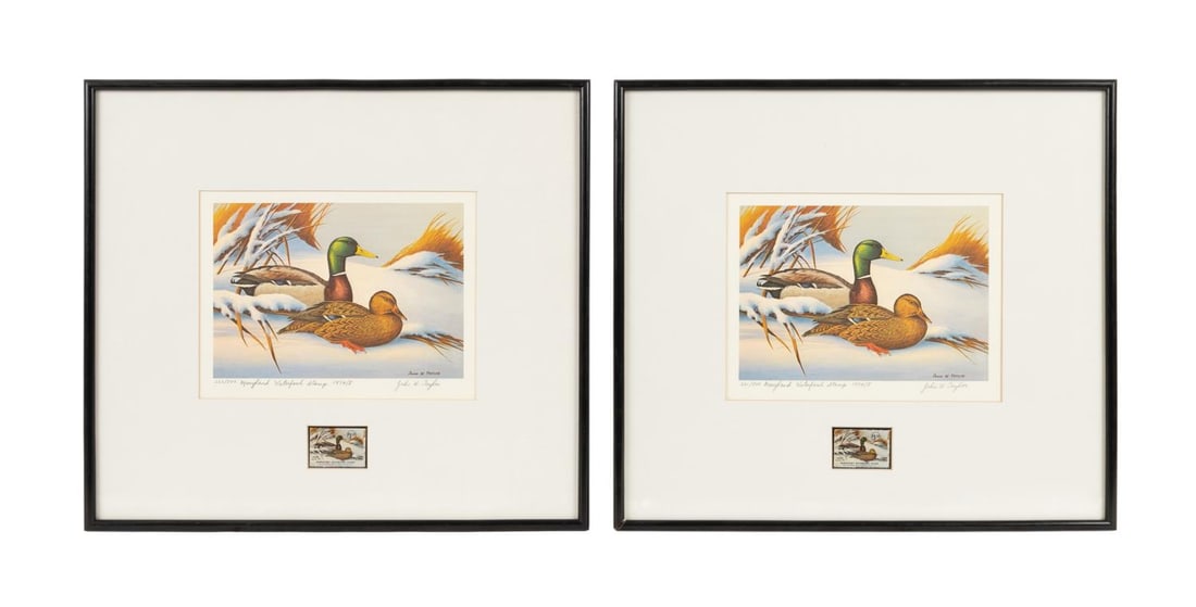 2PCS 1974 MARYLAND STATE DUCK STAMP