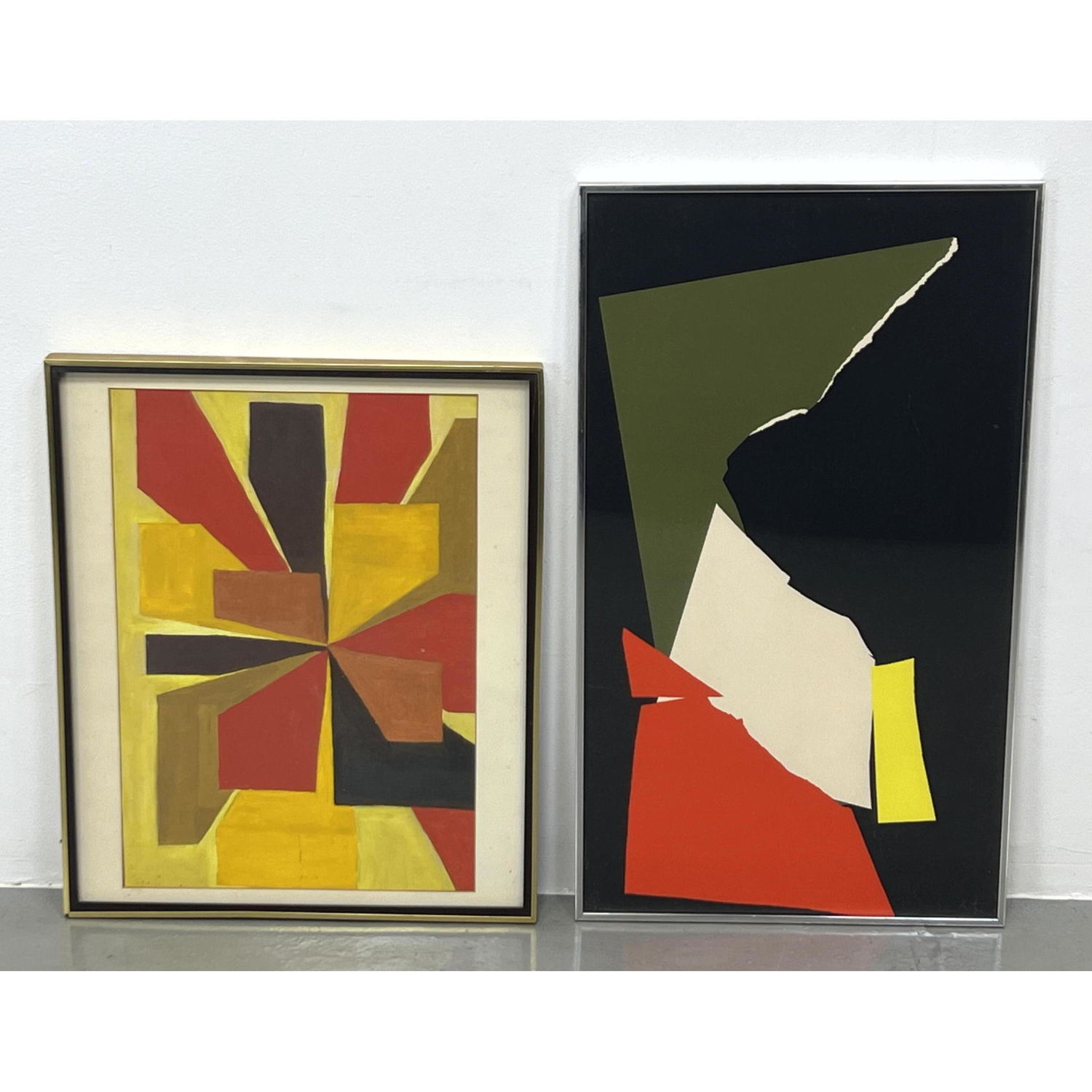 2pcs Abstract Modern Art. JEAN