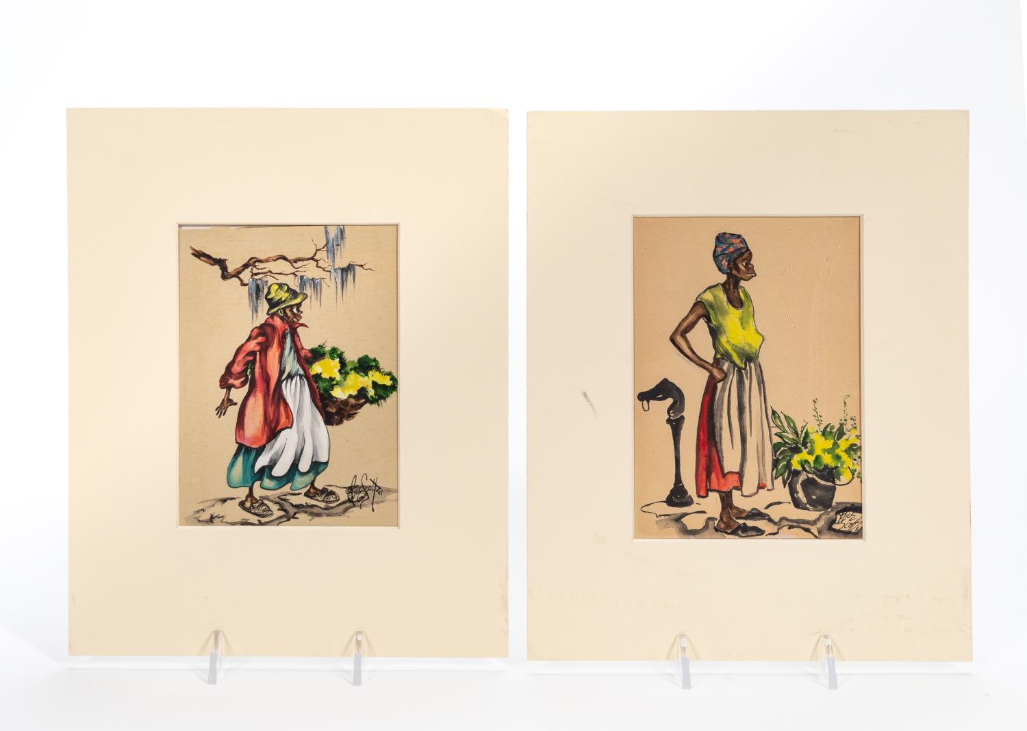 2PCS ALICE SCOTT, CHARLESTON FLOWER