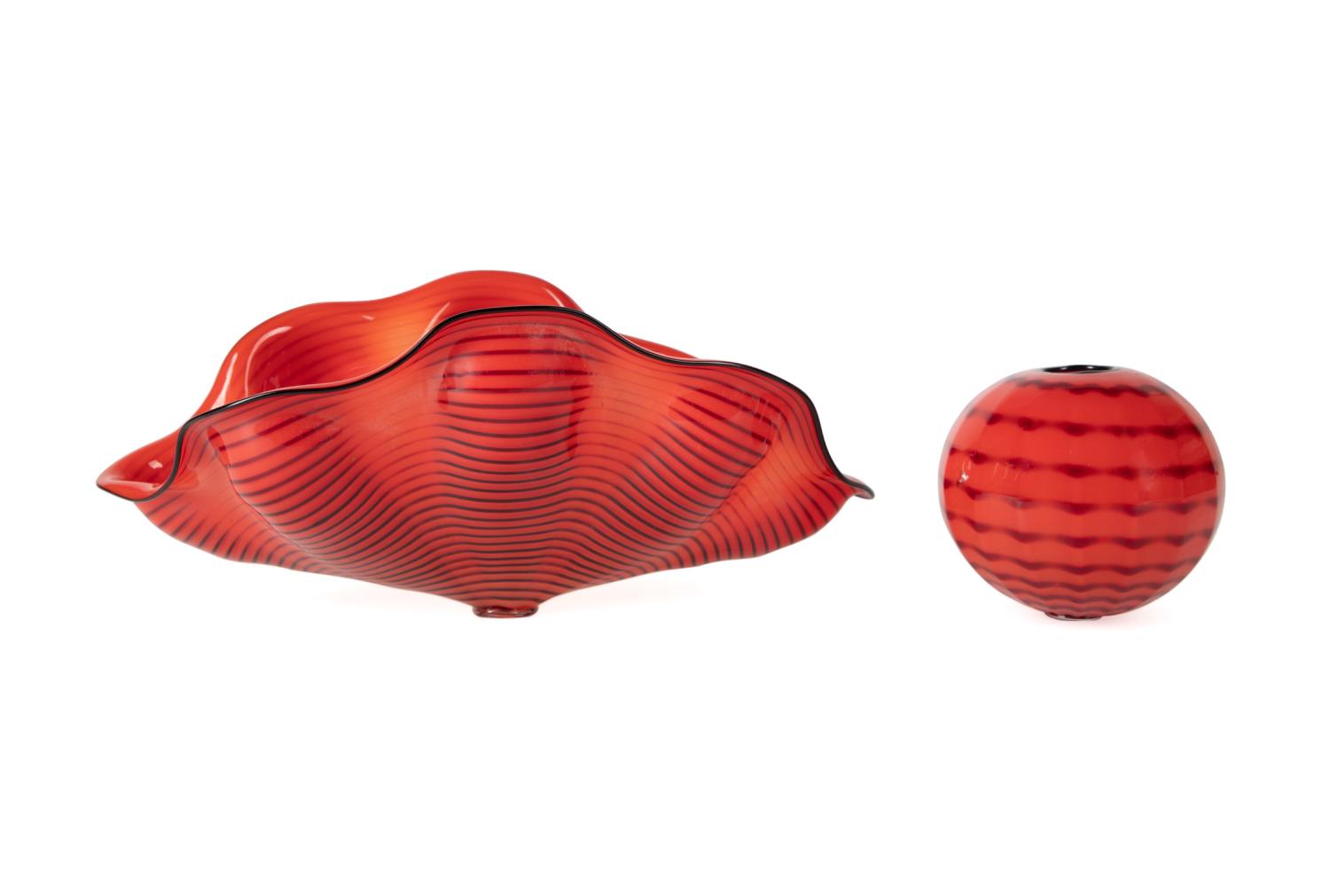 2PCS AMERICAN ART GLASS IN THE