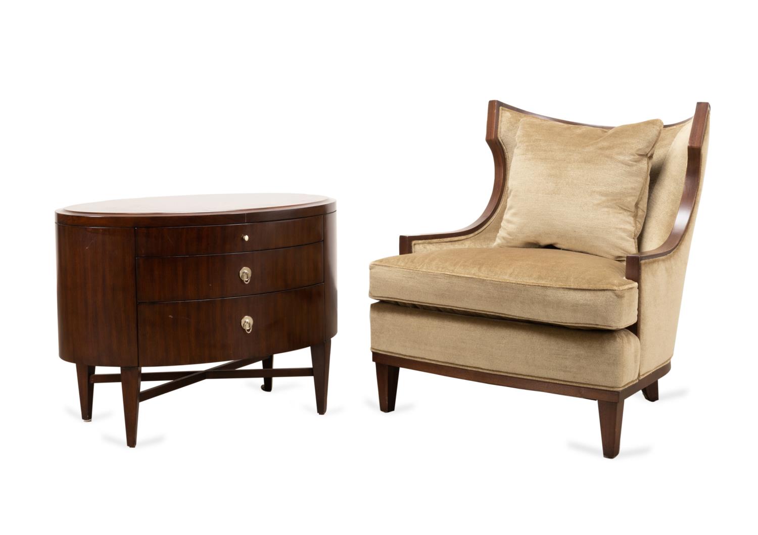 2PCS B. BARRY FOR HENREDON, CHAIR &