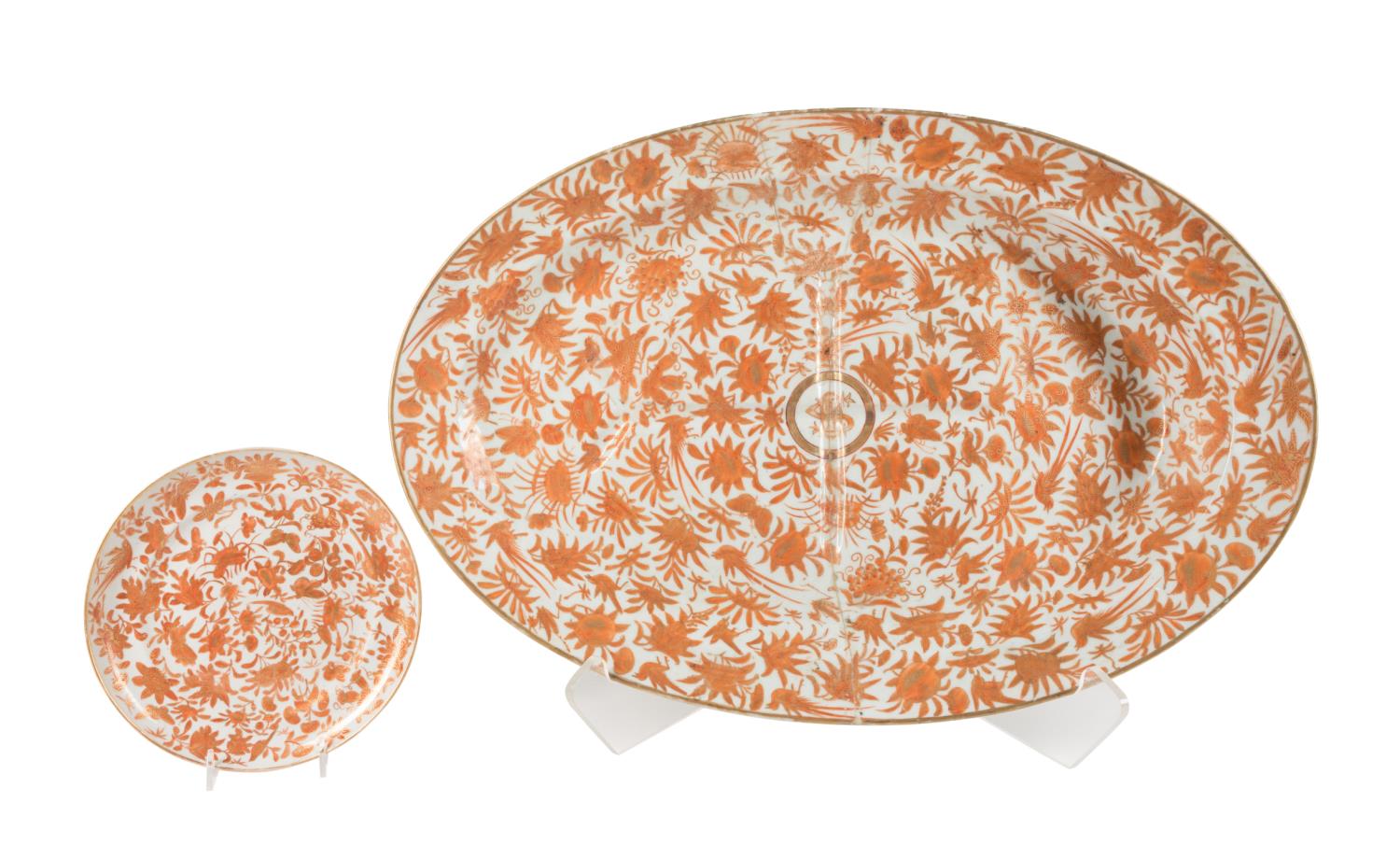 2PCS CHINESE EXPORT SACRED BIRD &