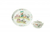2PCS CHINESE FAMILLE ROSE ROOS