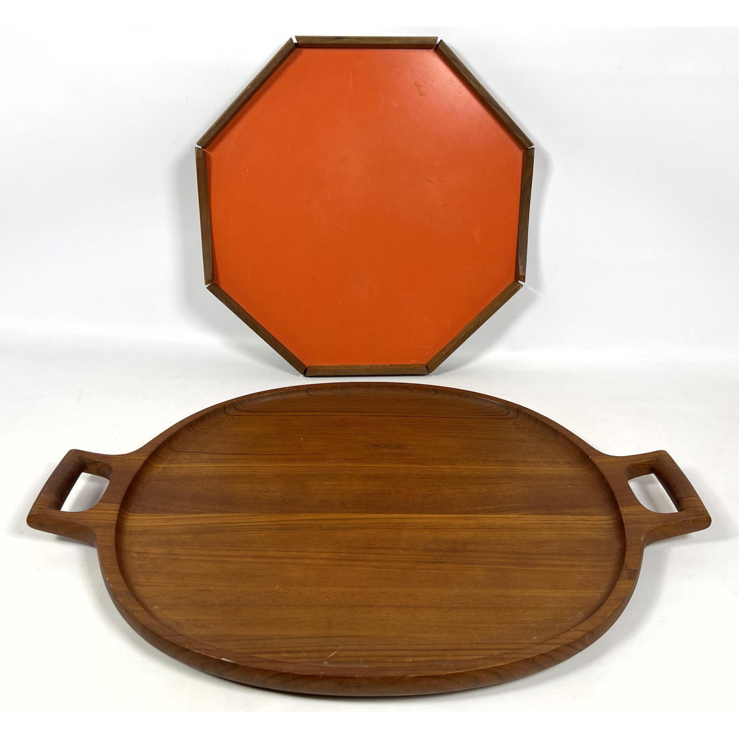 2pcs Danish Modern Serving Trays.