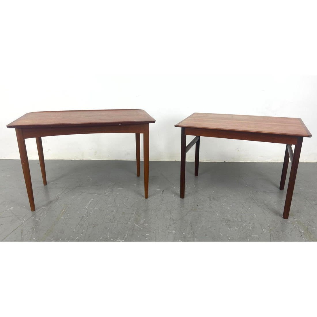 2pcs Danish Modern Teak Side
