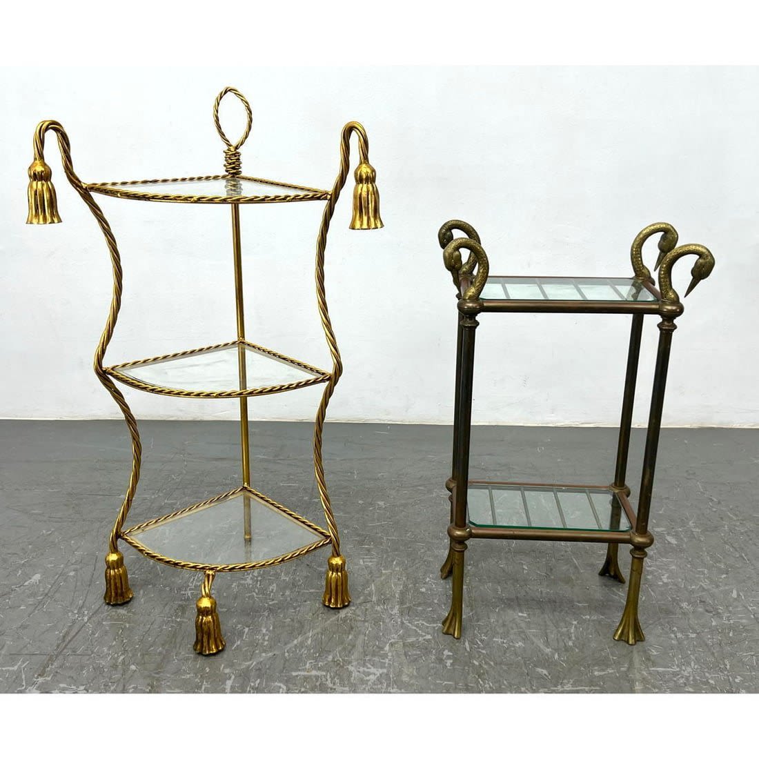 2pcs Decorative Furniture. Gilt