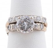 2PCS DIAMOND & 14K ENGAGEMENT