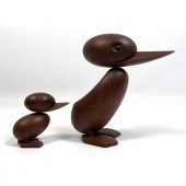 2pcs HANS BOLLING Bird Sculptu