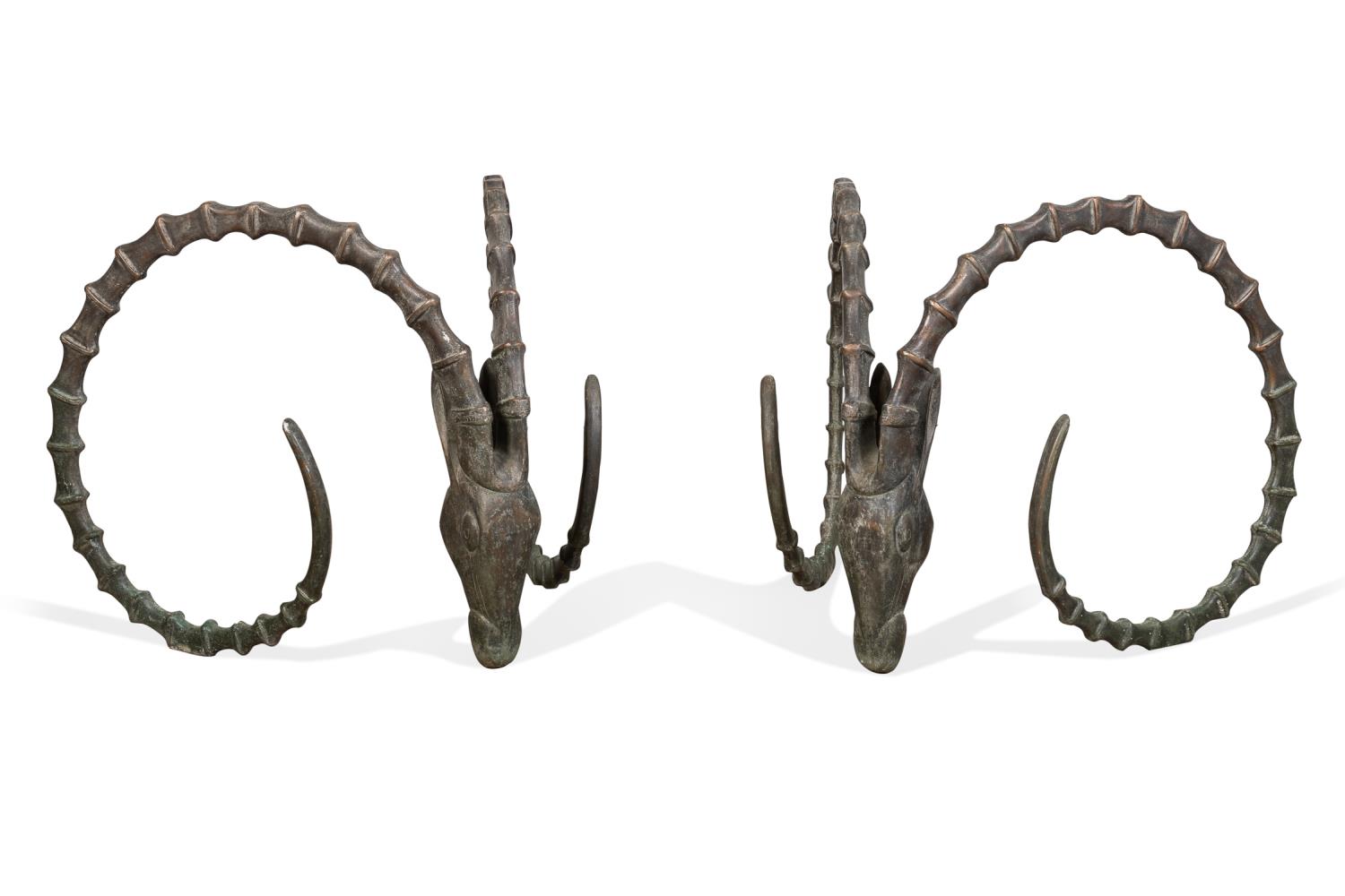 (2PCS) HOLLYWOOD REGENCY IBEX