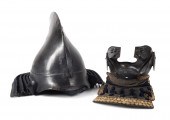 2PCS JAPANESE SAMURAI HELMET &