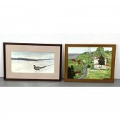 2pcs Karl Kuerner. Painting an
