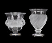 2PCS LALIQUE, 'ERMENONVILLE' A
