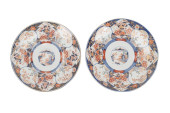 2PCS LARGE JAPANESE IMARI DECO