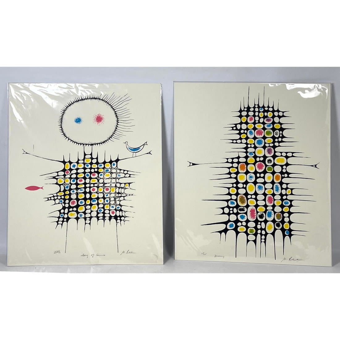 2pcs M LEE Graphic Modernist Screen