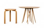 2PCS MCM KNOLL & ARTEK WOOD SI
