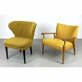 2pcs Modernist Lounge Chairs.
