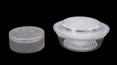 2PCS R. LALIQUE GLASS VESSLES,