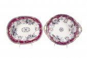 2PCS. W & B 'MALTA' PATTERN TA