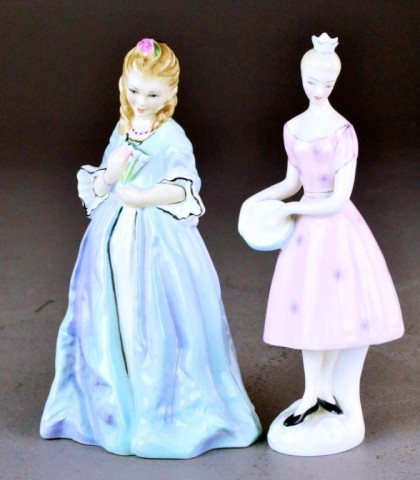 (2)Porcelain Figurenes Including