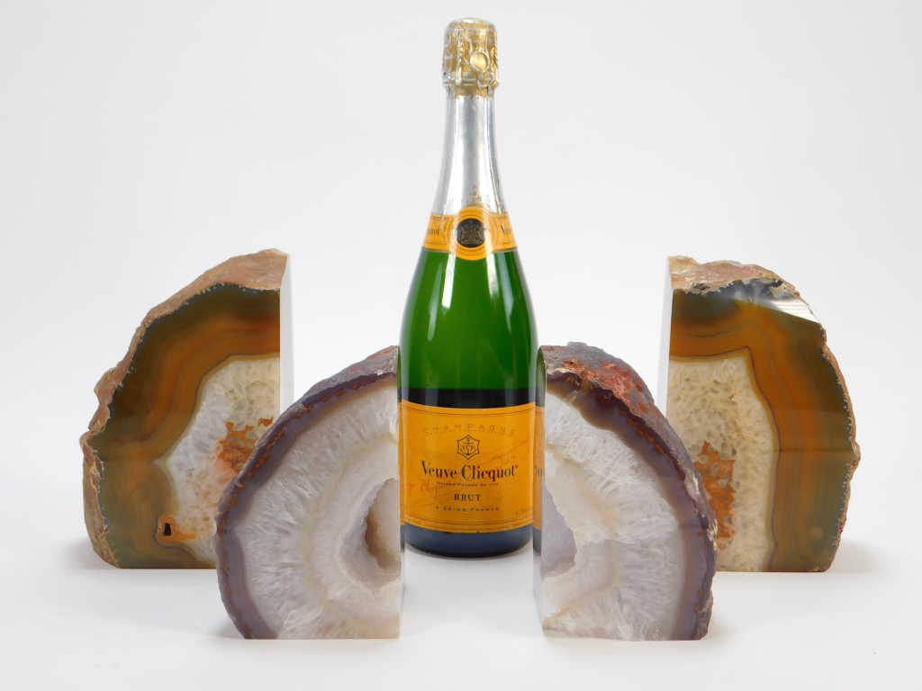 2PR AGATE & GEODE BOOKENDS United