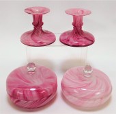 2PR RUCKL PINK BOHEMIAN ART GL
