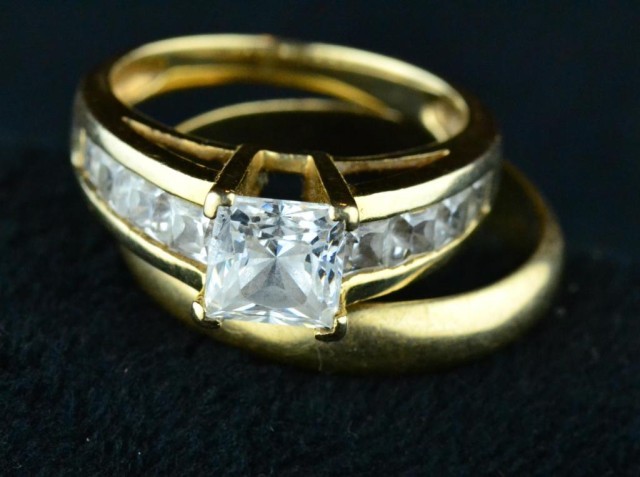 (2)PRINCESS LADY'S WEDDING RING &
