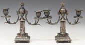 2)SILVER PLATE LOUIS XVI STYLE