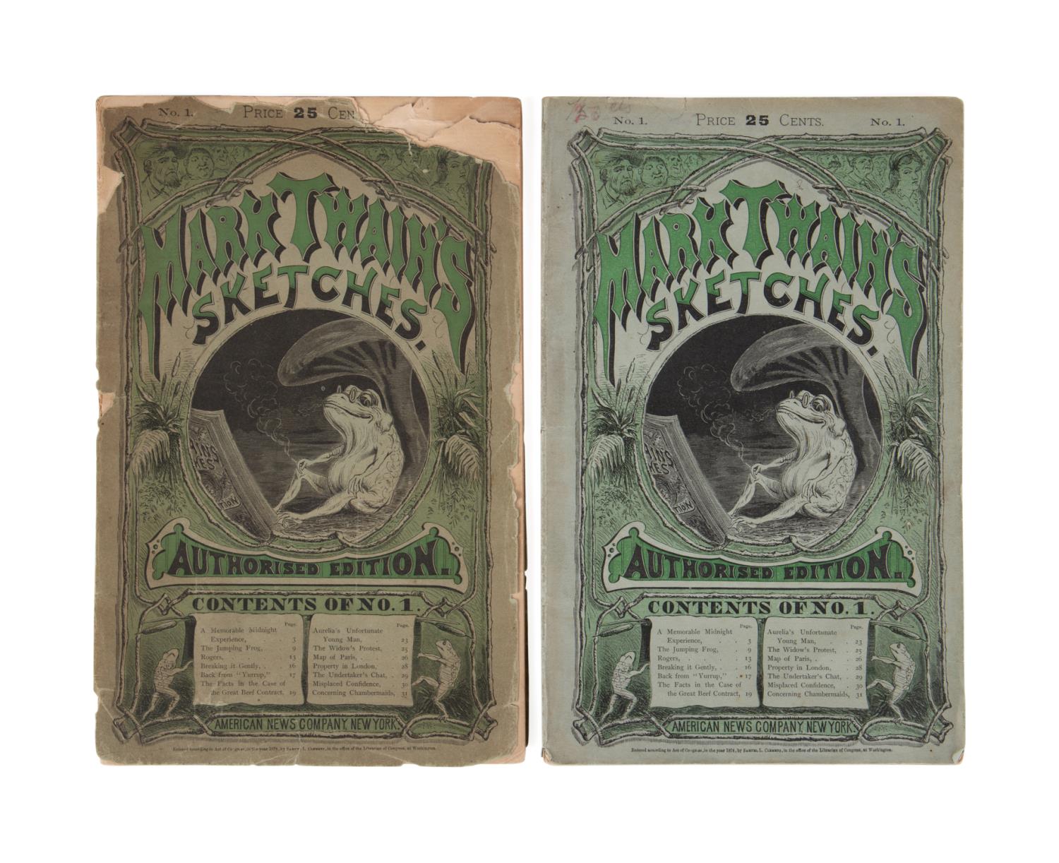 2VOL MARK TWAIN SKETCHES, FIRST AND