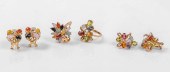 (3) 14K 3-piece jewelry suites
