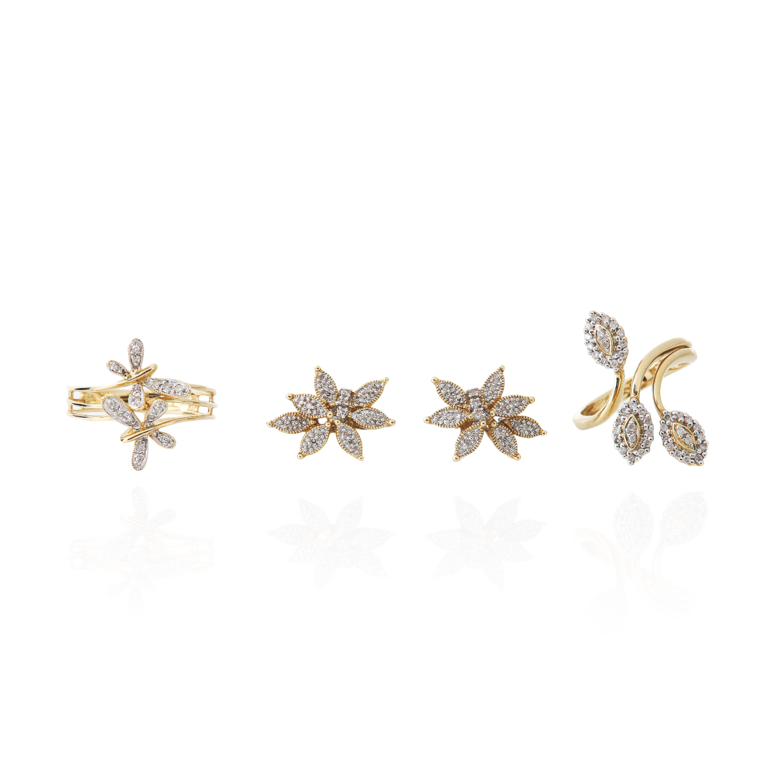 (3) 14K yellow gold rings and