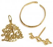 (3) 14KT YELLOW GOLD SCRAP JEW