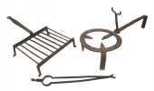 (3) 18TH C. IRON HEARTH ACCESS