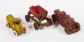 (3) 1920'S CAST IRON TOY VEHIC