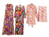 (3) 1960s Ensemble, dress and