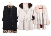 (3) 1960's fur trimmed ensembl