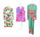 (3) 1960's patterned garments