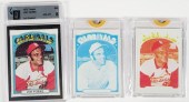 (3) 1972 TOPPS JOE TORRE, PROO