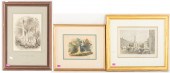 3 19TH C. PRINTS DEPICTING MON