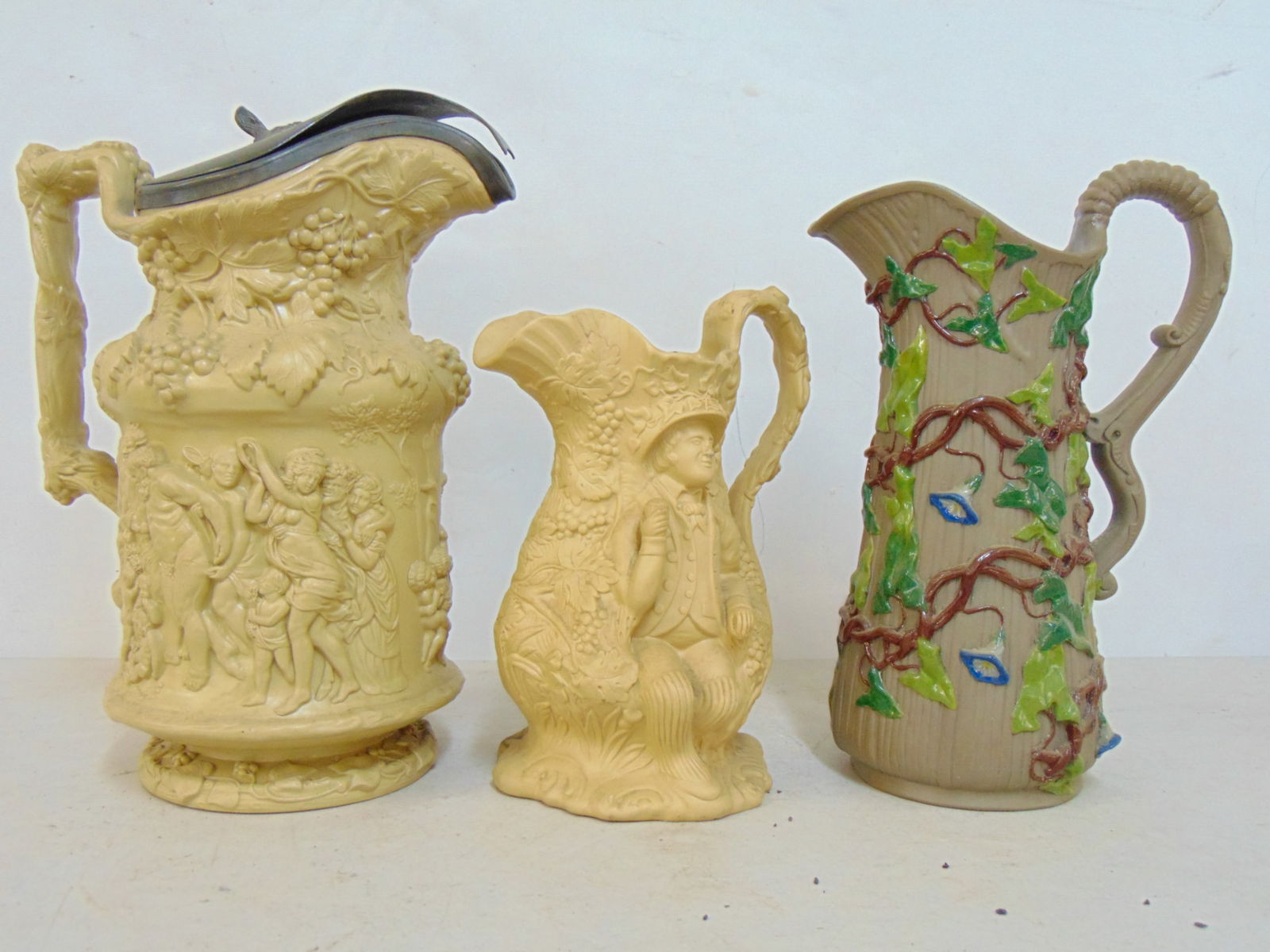 3 19TH CENTURY PITCHERS, TAM