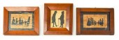 3 19TH CENTURY SILHOUETTESSilh