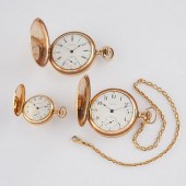 3 20TH C. POCKET WATCHES - WAL