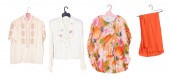 (3) 60's blouses and ensemble