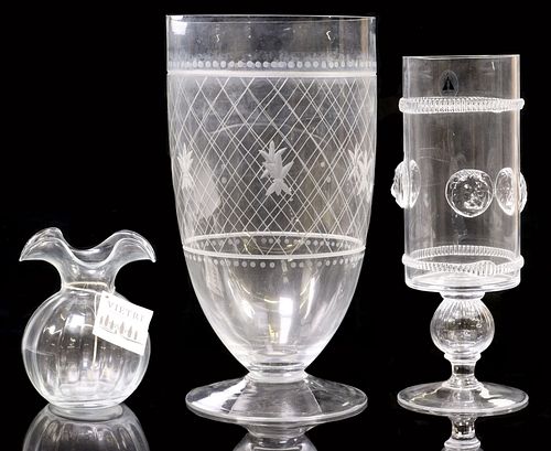 (3) ABIGAILS GLASS HURRICANES &AMP;