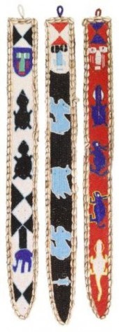 (3) AFRICAN BEADED & COWRIE SH