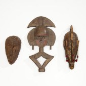 (3) AFRICAN CARVED WOOD AND ME