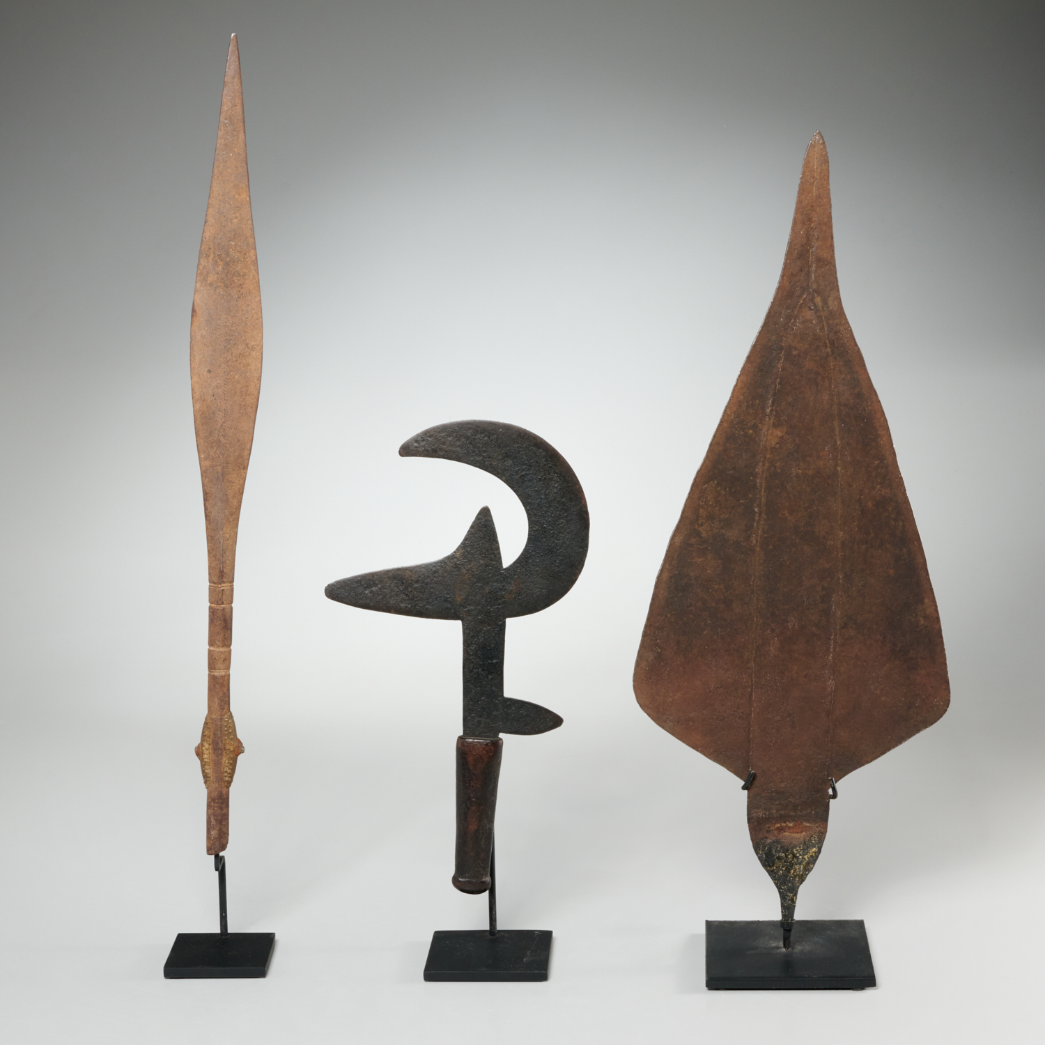 (3) AFRICAN IRON CURRENCY BLADES