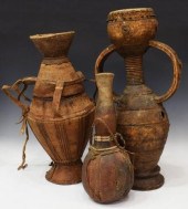 (3) AFRICAN TRIBAL VESSLES & F