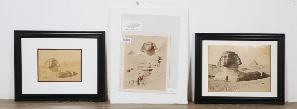 3 ALBUMEN PRINTS EGYPT SEBAH,